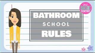 Following Bathroom Rules Social Story For Kids