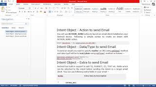 Intent Object Action to Send Email Android Hindi Toturail