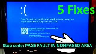 How to Fix Stop code Page Fault in Nonpaged Area Windows 10, 11