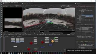 Sky dome multi projection test /Nuke (wip)