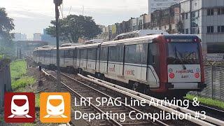 LRT SRI PETALING/AMPANG LINE ARRIVING & DEPARTING COMPILATION #3