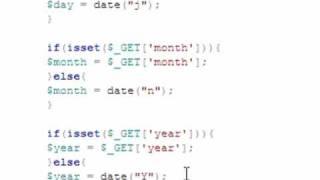 PHP MYSQL Event Calender Tutorial Part 2_1 : Adding Next and Previous Button