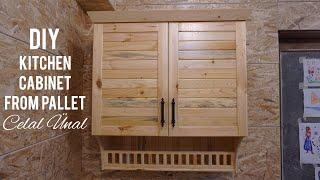 Paletten mutfak dolabi yapimi / Making kitchen cabinet from pallet / How to make a kitchen cabinet