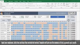 Payroll Template - Excel Timesheet Template | Free Download