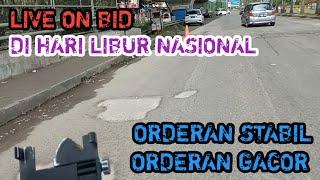 Live On Bid Gojek Di Hari Libur Nasional | Situasi Orderan | Akun Menuju Gacor Dan Stabil | Gojek