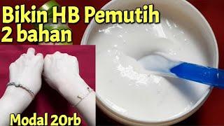 LOTION PEMUTIH BADAN PERMANEN / MARINA DAN BIBIT PEMUTIH / CARA MERACIK HANDBODY SENDIRI 2 BAHAN