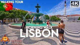 LISBON | Morning Walk | 4K UHD | Walking Virtual Tour 2024