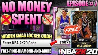 NBA 2K20 NO MONEY SPENT #7 - FREE PINK DIAMOND LOCKER CODE, DIAMOND ZION AND MORE REWARDS IN MYTEAM