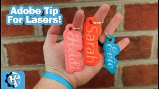 Create Stunning Laser Cut Keychains Fast with This Adobe Trick!