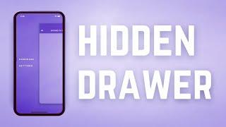 Hidden Drawer • Flutter Tutorial 