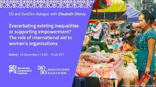 Exacerbating existing inequalities? The role of international aid to women’s organisations