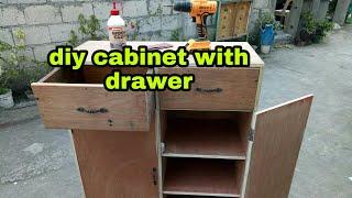 diy cabinet with drawer  | maynard collado