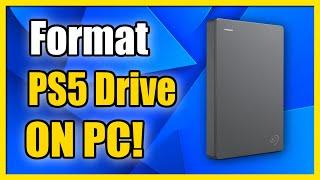 How to Format PS5 External Hard Drive On PC to exFAT (Fast Method)