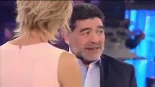 Diego Armando Maradona his debut at Maria De Filippi and is immediatly show