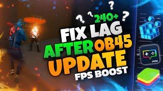 BOOST FPS : SECRET Settings After Ob45 Update To Increase FPS In Low End PC | Bluestacks 5 | Msi 5