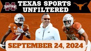 Texas Sports Unfiltered | LIVE | 9/24/24 | Texas Longhorns Football | ULM Recap | SEC | NFL