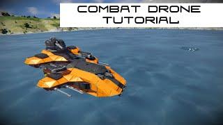 Space Engineers - HOW TO BUILD A Combat Drone - Automatons Tutorial