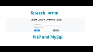 Select Option Dynamic Using PHP Mysql