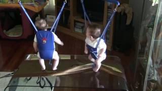 Dancing Twin Girls