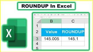How to ROUNDUP in Excel | ROUNDUP | #roundup