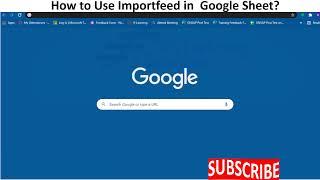 How to use and where to use Importfeed?Google Sheets tutorial Tamil