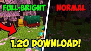 How to Get FULL BRIGHT for Minecraft 1.20+! How To Get MAX BRIGHTNESS in 1.20!