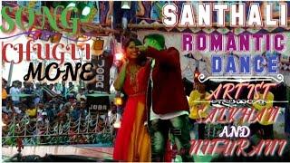 CHUGLI MONE// SANTALI ROMANTIC STAGE DANCE// SALKHAN AND NITURANI DANCE//SALKHAN OFFICIAL//