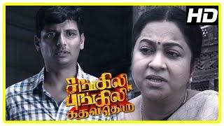 Sangili Bungili Kadhava Thorae Scenes | Jiiva recollects past | Jiiva and family shift to new house