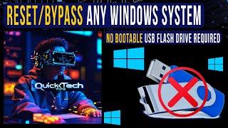 How to reset windows 10/11 password without USB drive