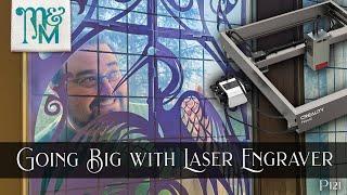 Laser Cutting a NEW DOOR on the Creality Falcon 2 | Manor & Maker