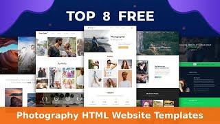 Top 8 Free Photography HTML Website Templates | Free Photography Responsive Templates | Wpshopmart