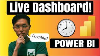 How To Create Power BI Live Dashboard! Live Data Real Time Update!