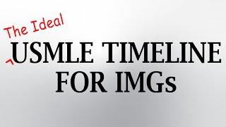 The Ideal USMLE Timeline for International Medical Students and Graduates (IMGs)