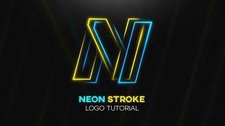 Tutorial | Neon Stroke Logo Design - Photoshop CC 2017