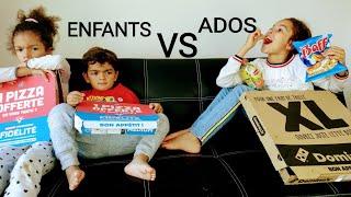 Enfants VS Ados (pendant les vacances)