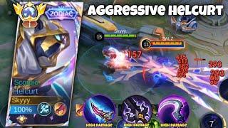 HELCURT PERFECT & AGGRESSIVE GAMEPLAY ( BEST BUILD 2024 ) MLBB