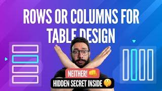 Rows or Columns for Table Design? Master the Ultimate Table Layout Strategy in Figma!