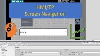 TIA Portal: HMI/TP Screen Navigation per Dropdown and Button