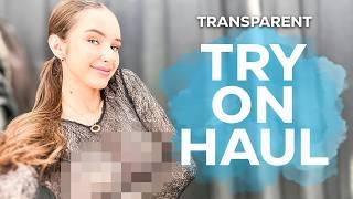 [4K] TRY ON HAUL AT MALL | GET READY WITH ALISA | NO BRA CHALLENGE WITH SHEER BLACK AND WHITE TOPS