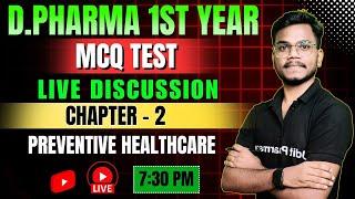 Social Pharmacy Chapter-2 | Preventive Healthcare | MCQ Test Live Discussion | By-Mithilesh Sir