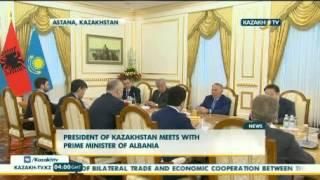 President of Kazakhstan meets with Prime Minister of Albania