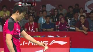 TOTAL BWF World Championships 2015 | Badminton Day 6 SF M10-MD | Lee/Yoo vs Ahs/Set