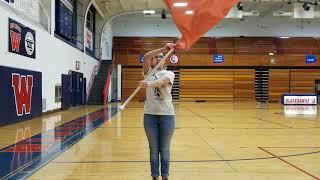 WAHS color guard basics for tryouts