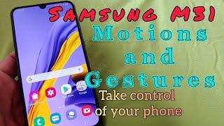 How to use Motions and Gestures for Samsung Galaxy M31 Android phone (English Tutorial)