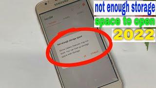 Samsung not enough storage space to open gallery | not enough storage space camera latest solutions