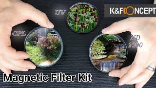 K&F Concept Magnetic CPL, ND1000, MCUV Filter Kit