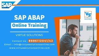 SAP ABAP Online Training I SAP ABAP Demo I SAP ABAP Course