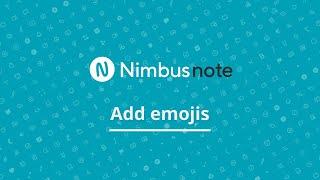 How to add emoji  to the names of notes and folders