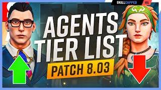 *NEW* Agent Tier List Patch 8.03! - Chamber META is BACK! - Valorant Guide
