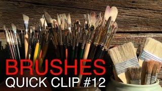 The BEST brushes for Oil Painting, and how to clean them!